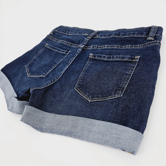 Wonder Nation Girl's Blue Denim Cuffed Jean Shorts size 18 - Picture 5 of 10